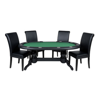 Prestige X Poker Table Set with Dining Top & Chairs – Green